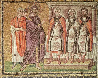 Jesus vor Kaiphas, Szenen aus dem Leben Christi